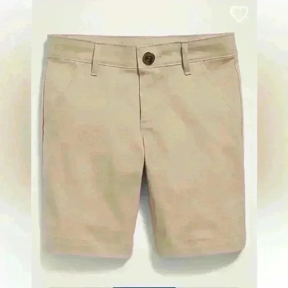 Old Navy Khaki Bermuda Stretch Shorts Girls Size 6 - Picture 4 of 4